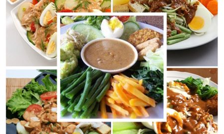 salad asli Indonesia pelengkap menu hari raya