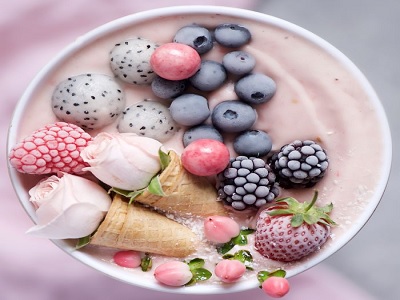 manfaat sarapan es krim dan buah